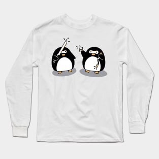 Ninja Penguin Long Sleeve T-Shirt